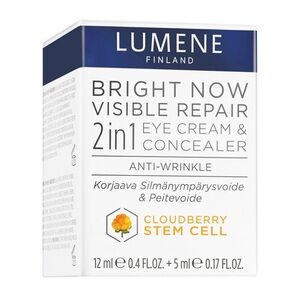 Lumene Bright Now Visible Repair 2 in 1 Eye Cream & Concealer